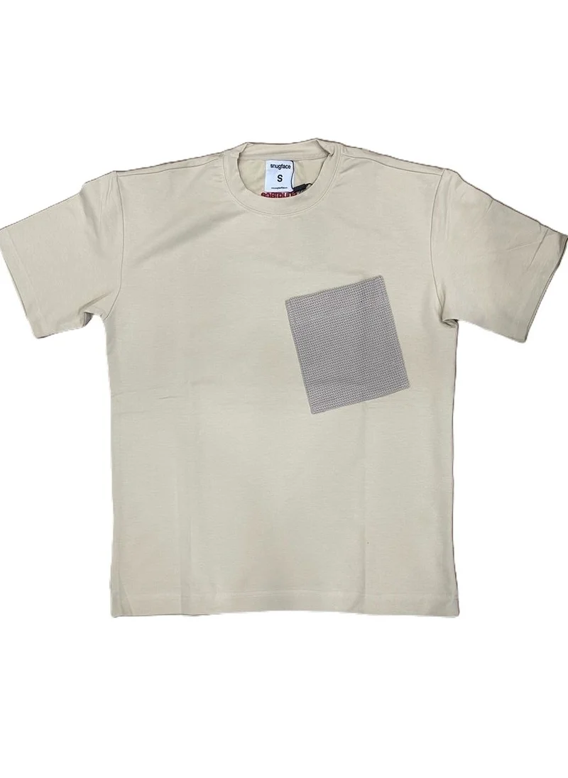 سناج فيس SnugFace The Big Pocket Basic Tshirts, Beige, SF15-2BEI-S