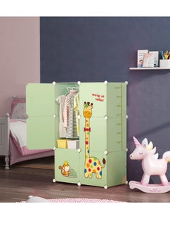 XiuWoo 6-Cube Portable Kids Closet Children's Foldable Wardrobe Collapsible Plastic Baby Clothes Large Cabinet Bedroom Nursery Armoire Quick Install  - Image 2