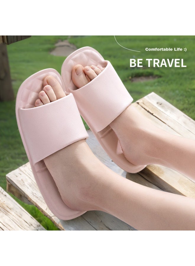 Tzldn Women's Travel Slippers, Portable And Foldable, Non-slip Bathroom Sandals, Hotel Beach Business Trip Outdoor Couple Slippers For Wome - Image 3