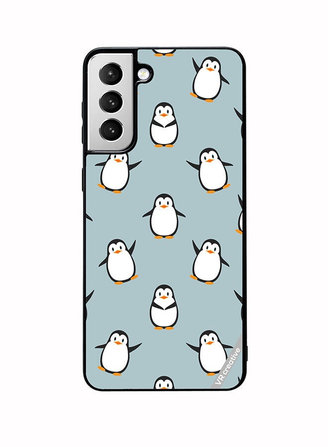 VR CREATIVE Protective Case Cover For Samsung Galaxy S22 5G Senguin Design Multicolour - Image 1