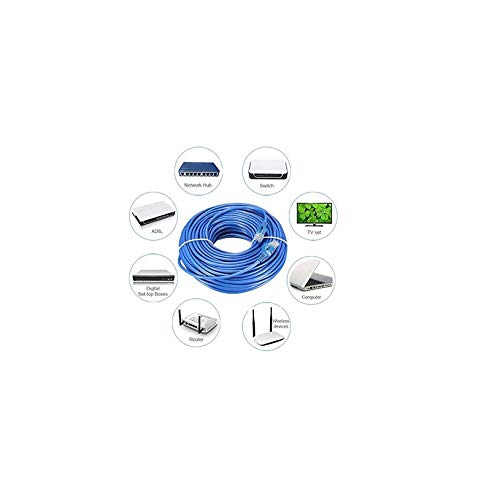 Terabyte 10 Meter LAN Cable CAT5/5E Network Cable Internet Cable RJ45 LAN Wire High Speed Patch Cable Computer Cord for Modem, Personal Computer, Laptop, Router (Blue) - Image 5