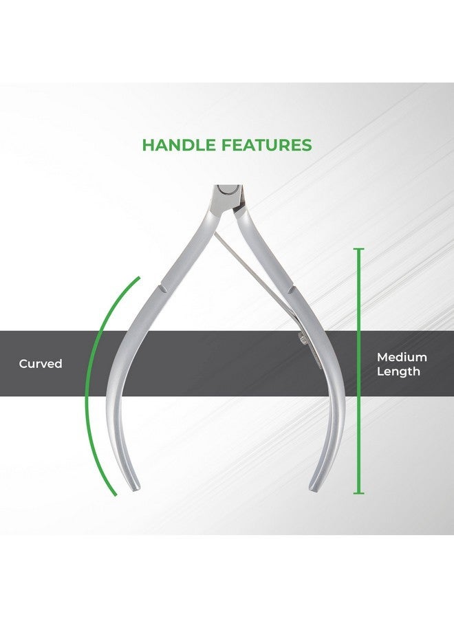 نغايا مشابك بشرة - D-04 Jaw 12 | فولاذ مقاوم للصدأ | متين وحاد | تصميم مريح | مطلي باللون الرمادي | مثالي للاستخدام في الصالونات والمنزل - Image 4