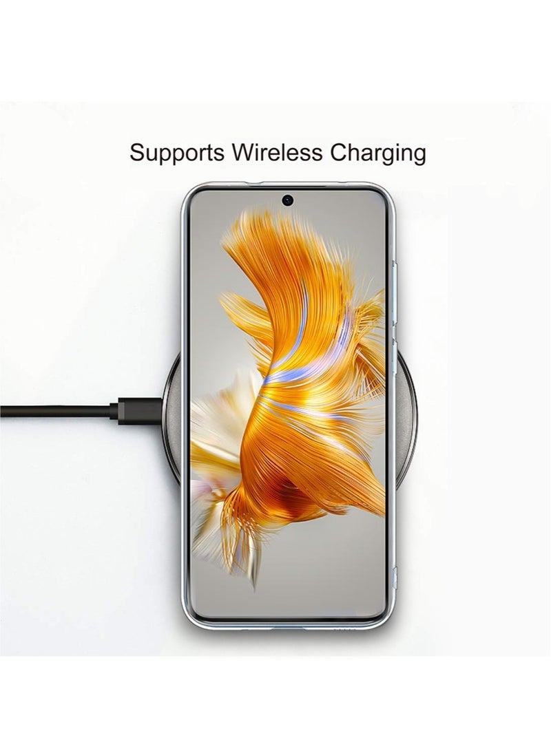 Techie غطاء شفاف فائق النحافة من TPU لهاتف هواوي ميت 50 مع زوايا ناعمة ومضاد للصدمات ومضاد لبصمات الأصابع - Image 3