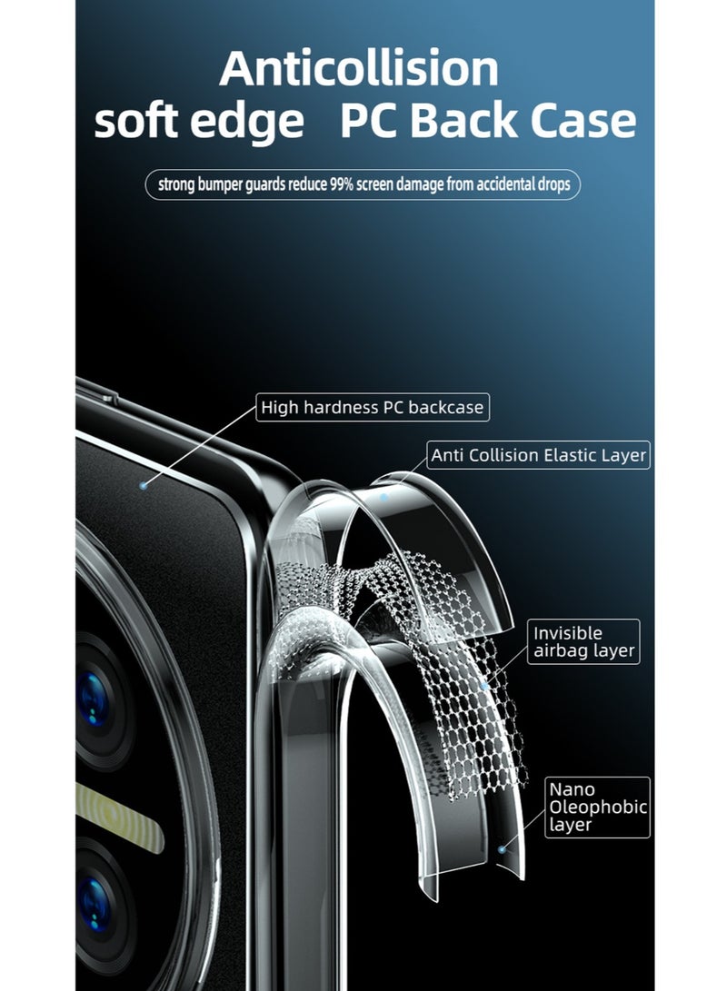 Techie غطاء شفاف فائق النحافة من TPU لهاتف هواوي ميت 50 مع زوايا ناعمة ومضاد للصدمات ومضاد لبصمات الأصابع - Image 4