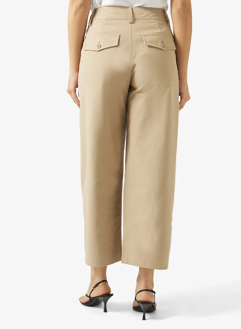 Vero Moda  Casual Mid-Waist Barrel 30 Inch Pants for Women | Best Price UAE