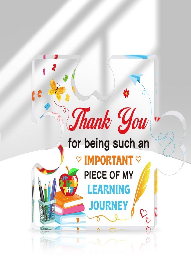 HOWAF Teacher Appreciation Gifts Keepsake with Bags, Thank You Teacher Acrylic Plaque Sign for Women Teacher Gifts, End of the Year Teacher Gifts Desk Sign Best Teachers Gift Keepsake from Students - Image 1