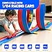 HTPREC 20ft Flexible Race Track for Kids with 4 PullBack Cars Portable Storage Bag4pcs Strong Suction Cups5pcs Track Stabilizersfor 164 CarsRoll Up Slot Car Race Track with Loops - Image 4