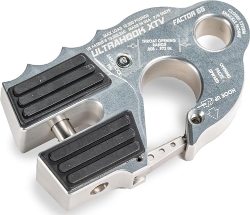 Factor 55 Ultrahook XTV Closed System Shackle Mount, Max Rated Load: 10,000 Pounds and Breaking Strength: 21,000 Pounds - Silver - Image 4