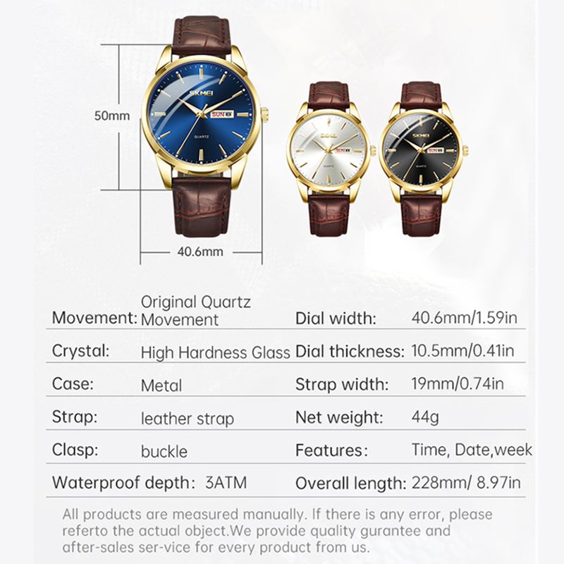 SKMEI Moment Beauty 7077 Belt Waterproof Square Quartz Watch - Image 2