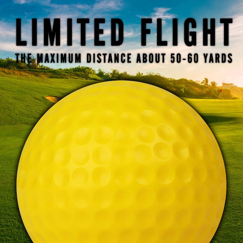 Champkey Practice Foam Golf Balls - 16 or 32 Pack | Limited Flight, True Spin and Feel Training Balls - Image 5