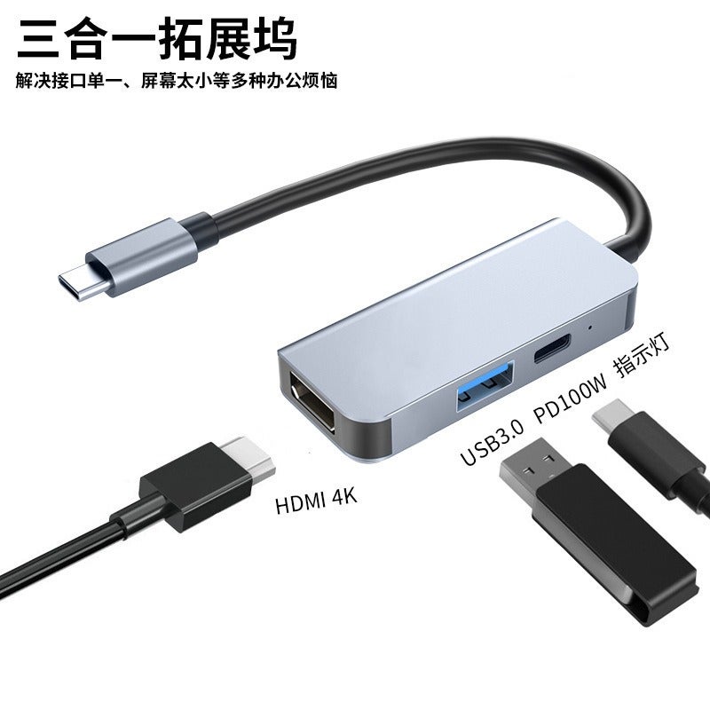 محول USB إلى HDMI+VGA 2 في 1 مع منفذين للإخراج المتزامن للابتوب - Image 1