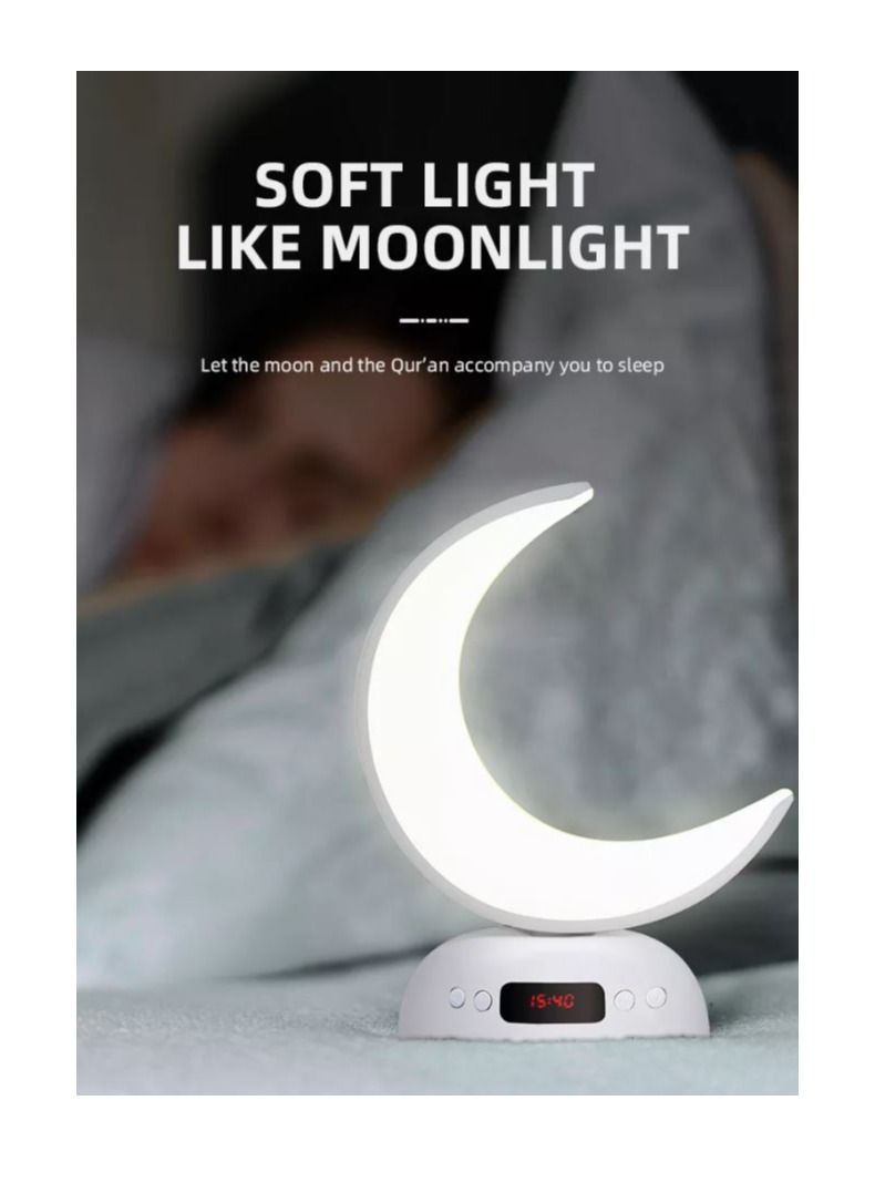 كروني SQ-902 مكبر صوت قرآن  مصباح القمر LED   العلاج العطري   وظيفة الأذان المنبه مشغل القرآن - Image 4