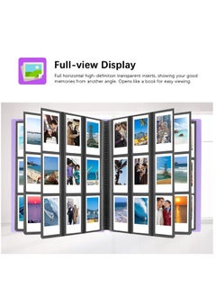NANAO 432 Pieces Of Moment Mini Book Album Pockets Photo Album for Fujifilm Instax Mini Camera or Fujifilm Instax Mini 11 90 70 9 8+ 8 LiPlay Instant Camera  (Purple)  - Image 4