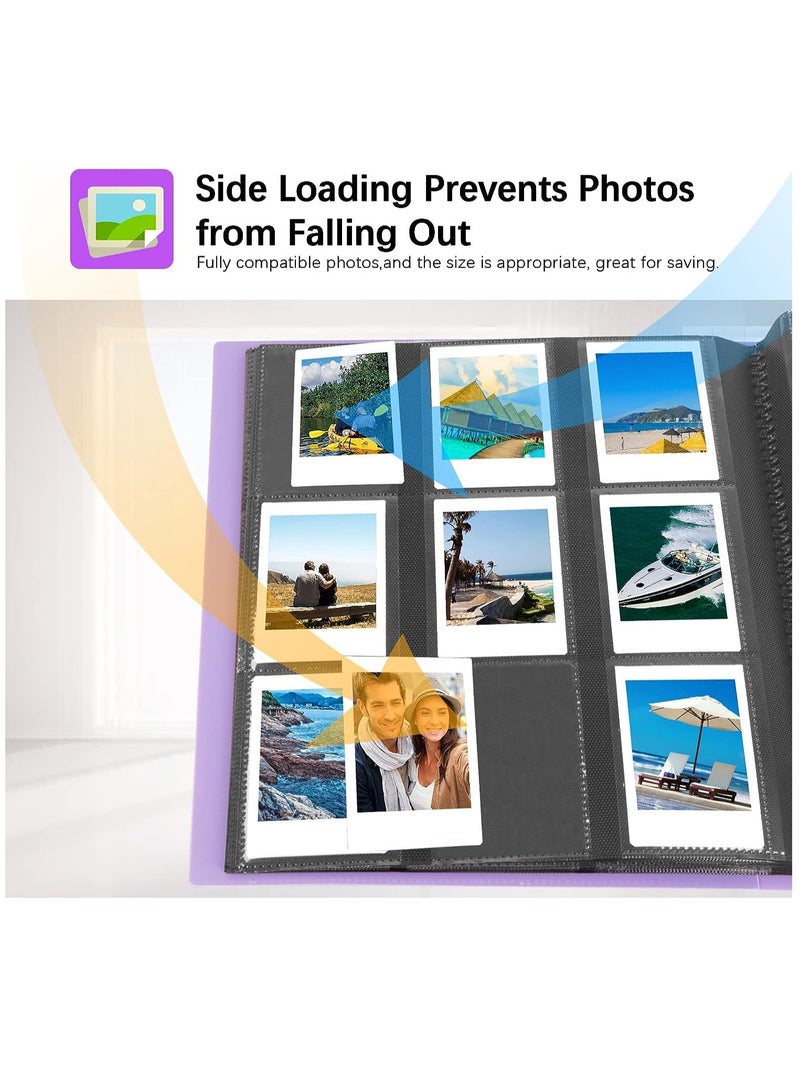 NANAO 432 Pieces Of Moment Mini Book Album Pockets Photo Album for Fujifilm Instax Mini Camera or Fujifilm Instax Mini 11 90 70 9 8+ 8 LiPlay Instant Camera  (Purple) - Image 5