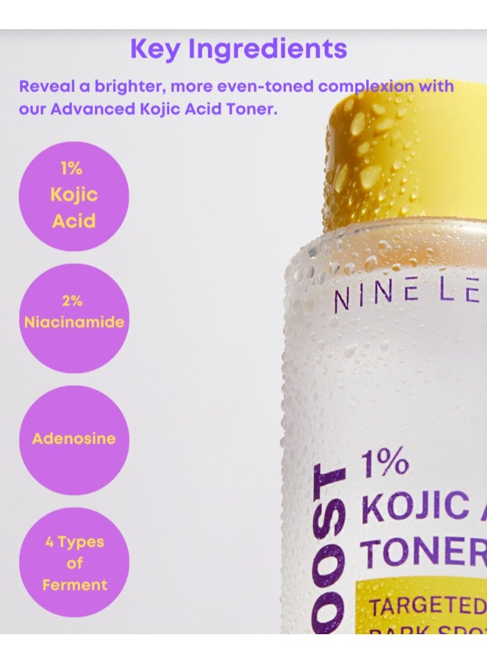 NINELESS [NINELESS] B-Boost 1% Kojic Acid Toner 200ml - Image 4