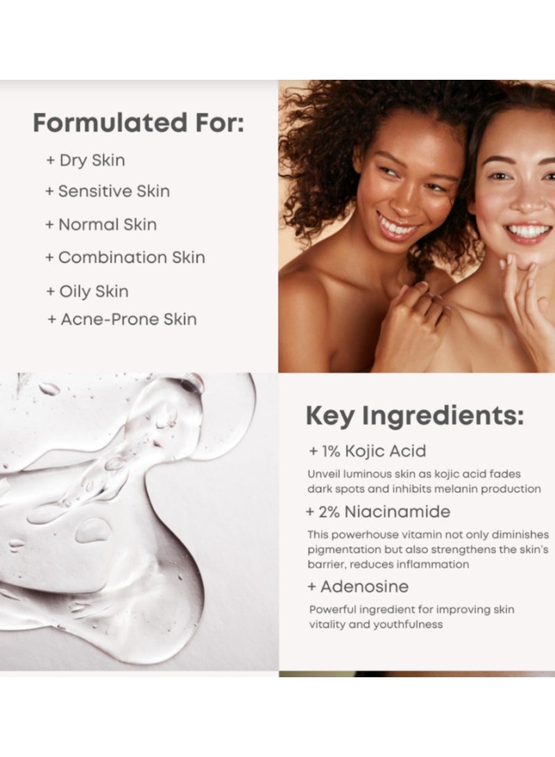 NINELESS [NINELESS] B-Boost 1% Kojic Acid Toner 200ml - Image 5