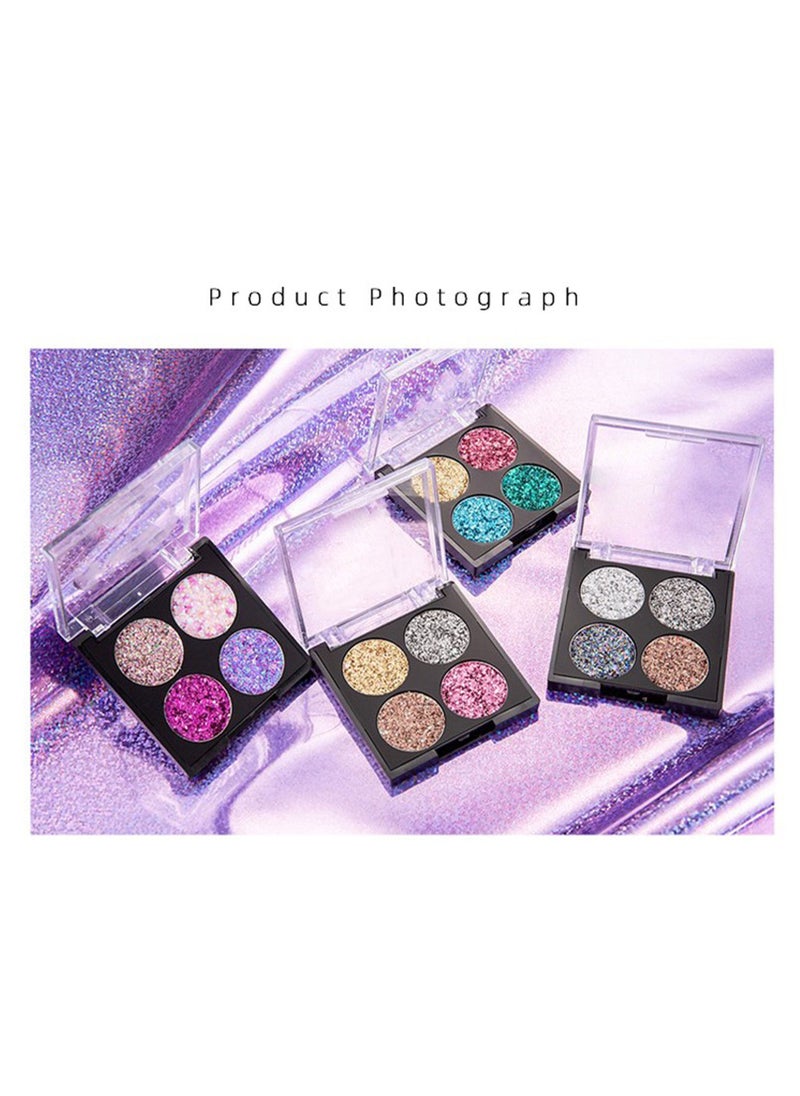 Handaiyan 4 Color Glitter Eye Shadow Palette  - Image 5
