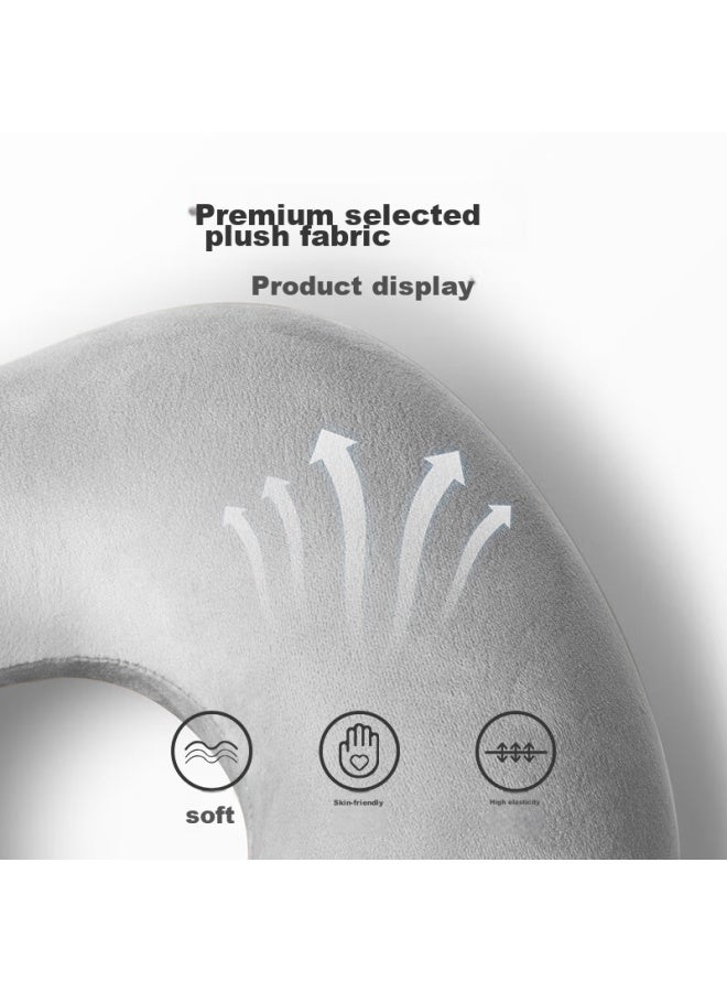 BADIGAO Baidi Gao Press-in Inflatable U-shaped Pillow, Travel Pillow, Portable, For Long-distance Travel, High-speed Rail, Airplane, Sleeping Aid, Headrest, Neck Support Pillow, Backrest  - Image 4