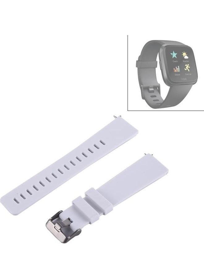 NIBEMINENT Simple Fashion Silicone Watch Strap For Fitbit Versa / 2 White  - Image 1