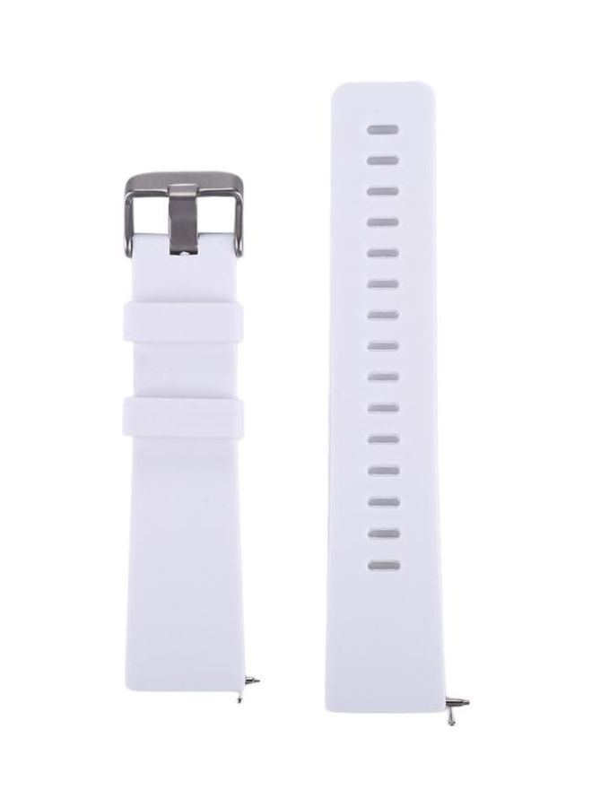 NIBEMINENT Simple Fashion Silicone Watch Strap For Fitbit Versa / 2 White  - Image 2