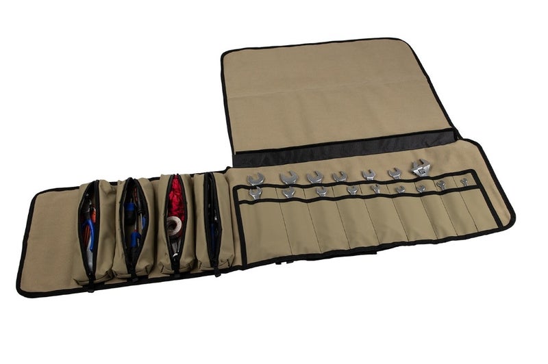 ARB Tool Roll Bag 10100388 – Heavy Duty PVC & Cordura Mechanic Tool Organizer with 4 Removable Tool Pouches, Magnetic Wheel Guard Cover & Spanner Storage for 4WD, Camping & Overlanding for Vehicle - Image 5