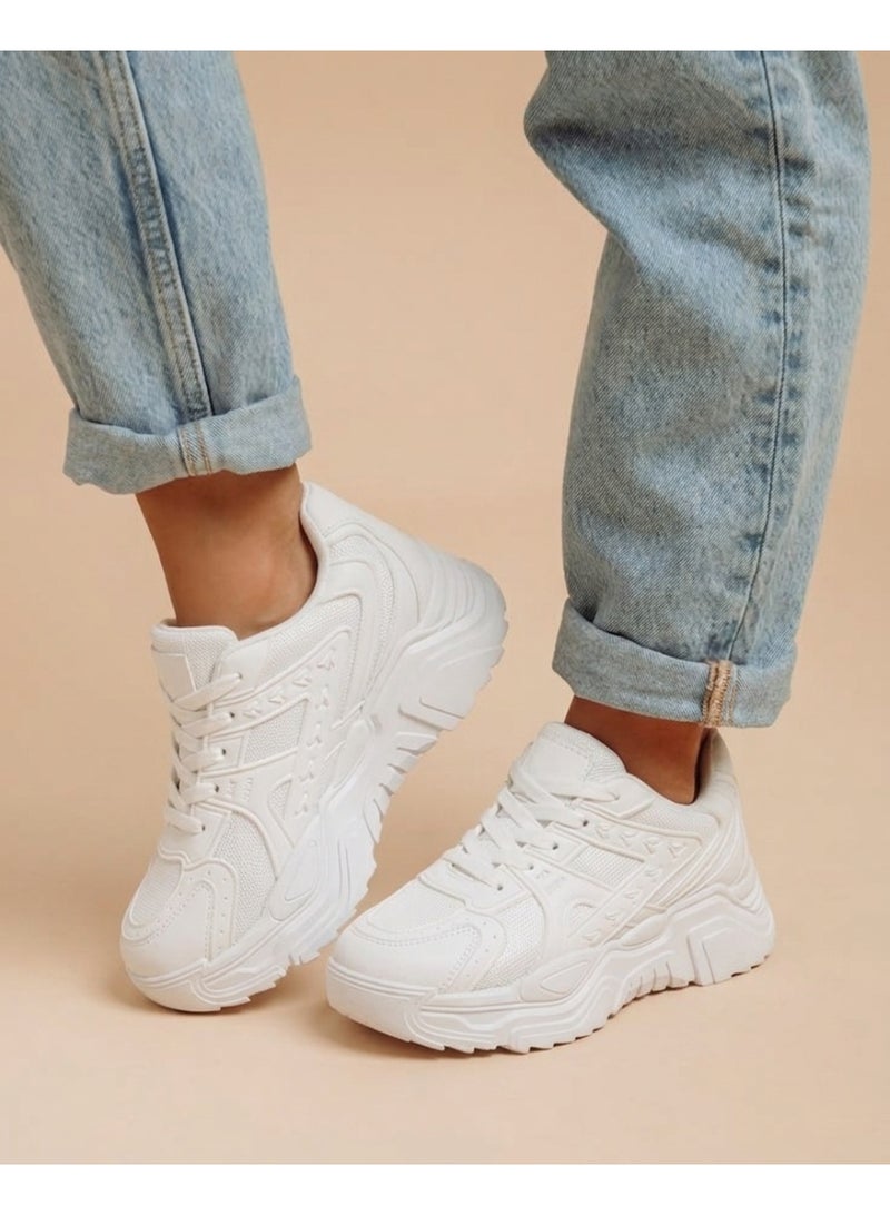 Vbranda Trendy women's sneakers with a modern design L-11-WHITE - Image 1