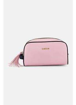 bebe Women Brand Logo Vanity Bag, Pink  - Image 1