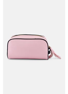 bebe Women Brand Logo Vanity Bag, Pink  - Image 2