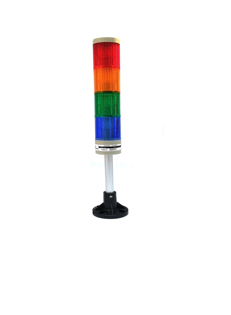 Signal Tower Light 50mm Red-Yellow-Green-Blue Standard Type w/o Buzzer - ARPS5RYGBL Auspicious Taiwan 220V  - Image 1