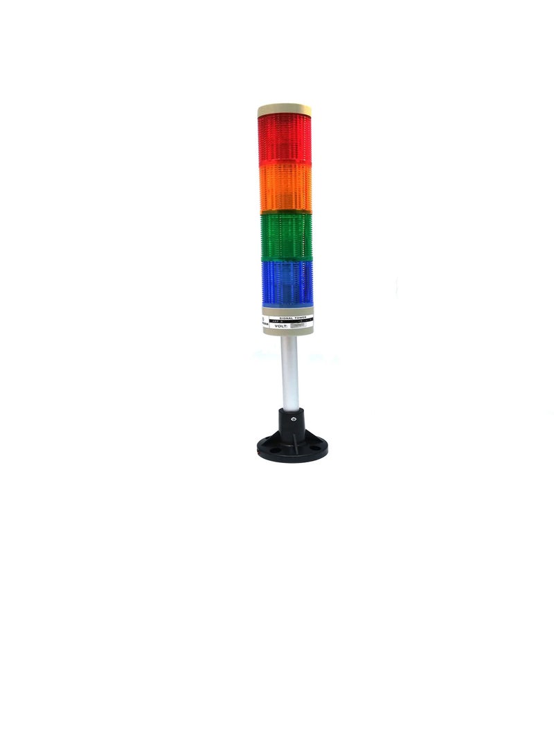Signal Tower Light 50mm Red-Yellow-Green-Blue Standard Type w/o Buzzer - ARPS5RYGBL Auspicious Taiwan 220V  - Image 3