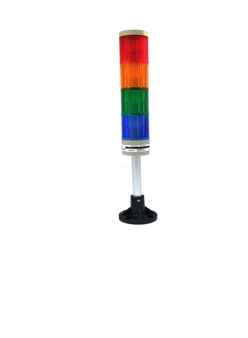 Signal Tower Light 50mm Red-Yellow-Green-Blue Standard Type w/o Buzzer - ARPS5RYGBL Auspicious Taiwan 220V  - Image 2