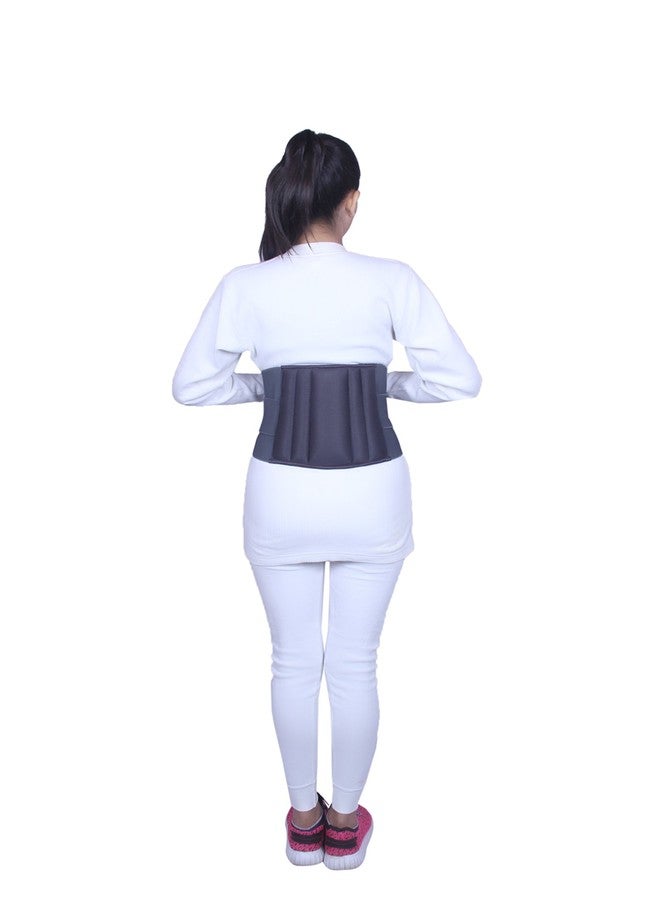 MEDTRIX Lumbar Sacral (L.S.) Belt Spinal Brace Mild Lower Back Pain Fracture Injuries Grey (XXL (110 cm to 120 cm)) - Image 1