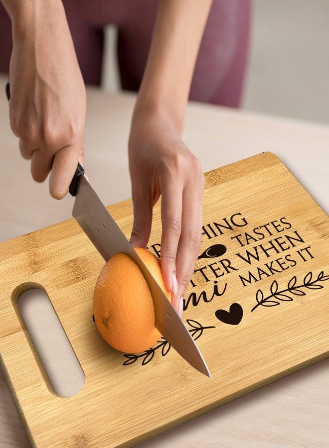 FONDCANYON Mimi Gifts, Mimi Gifts For Mother Day Christmas, Mimi Gifts For Grandma, Everything Tastes Better When Mimi Makes It Bamboo Cutting Board Decor, Gifts For Mimi Birthday Mother Day Kitchen - Image 5