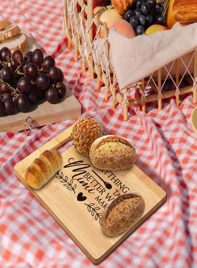 FONDCANYON Mimi Gifts, Mimi Gifts For Mother Day Christmas, Mimi Gifts For Grandma, Everything Tastes Better When Mimi Makes It Bamboo Cutting Board Decor, Gifts For Mimi Birthday Mother Day Kitchen - Image 3