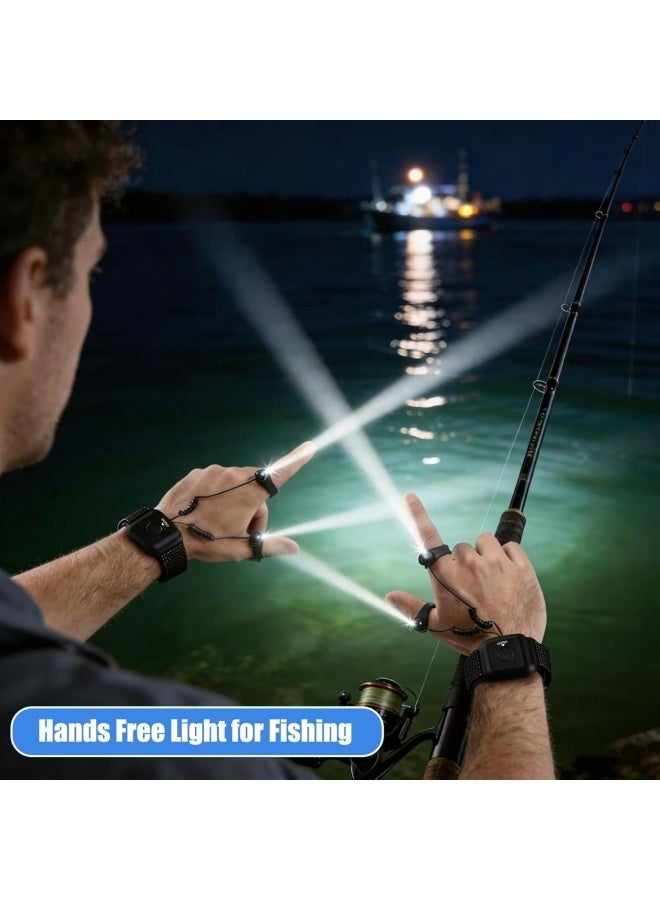 Rechargeable Finger Flashlight Lightweight and Adjustable, Gift for Men Women, Hands-Free LED Finger Light for Camping Fishing Hiking Repair, Father's Day Christmas Birthday Gift - Image 5