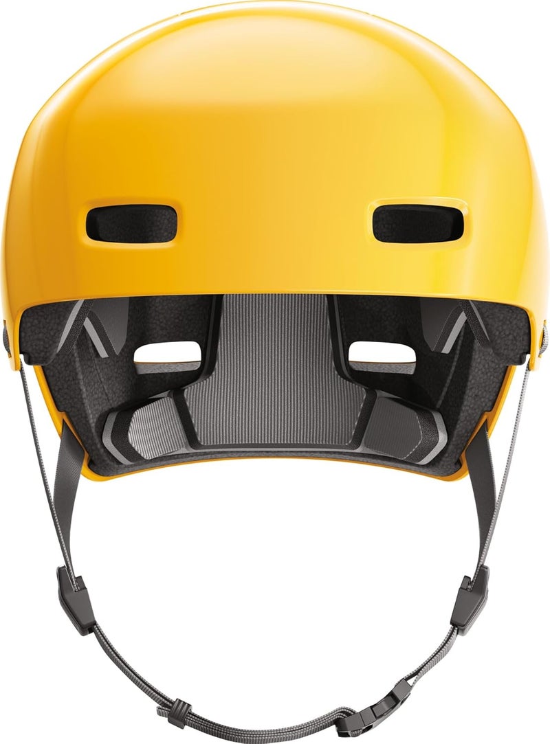 ABUS INDY Bike Helmet - Dirt Helmet for Skate, Slope, and MTB - Optimised Shock Absorption - Size S, Yellow - Image 3