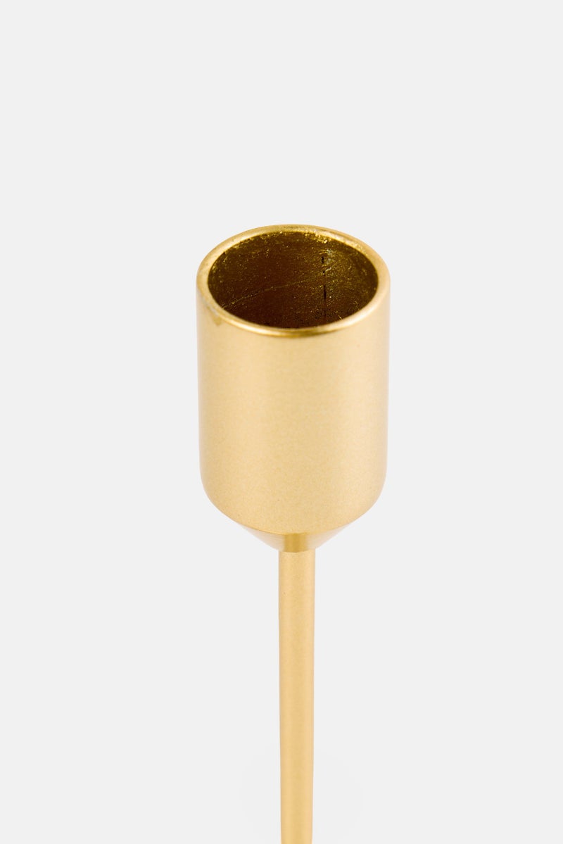 Muy Mucho Candle Holder, Gold - Image 3