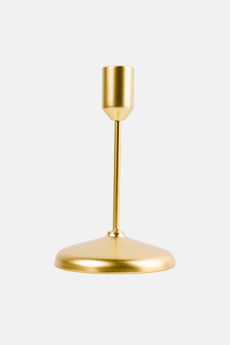 Muy Mucho Candle Holder, Gold - Image 1