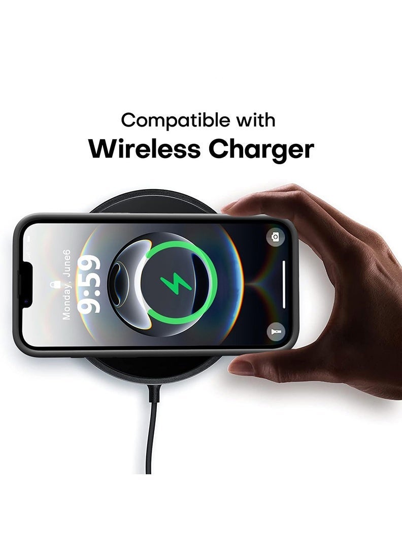 رفع القضية متوافق مع حافظة Apple iPhone 17e / 16e مقاس 6.1 بوصة، سيليكون سائل ناعم وممتاز [بطانة من الألياف الدقيقة المضادة للخدش] غطاء هاتف نحيف واقٍ مقاوم للصدمات لهاتف iPhone 17e / 16e 2025، أسود - Image 5