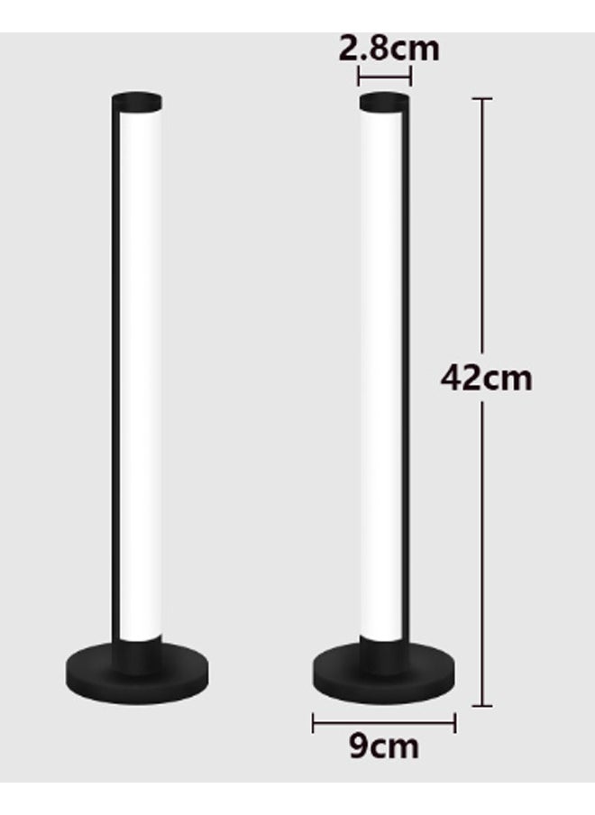 ZCM-HAPPY Desktop RGB Atmosphere Lamp for Two - LED Gaming and Decorative Light with Voice Control, Ideal for Living Room and Bedroom, Compact Night Light with Modern Design  - Image 2