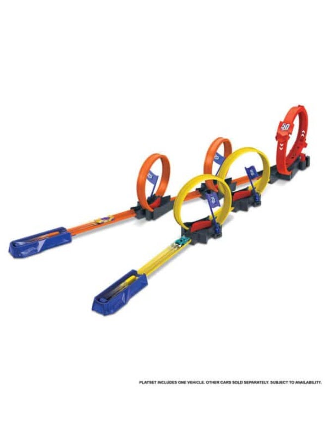 Hot Wheels Mattel Hot Wheels Multi-Loop Raceoff Track Set - Image 2