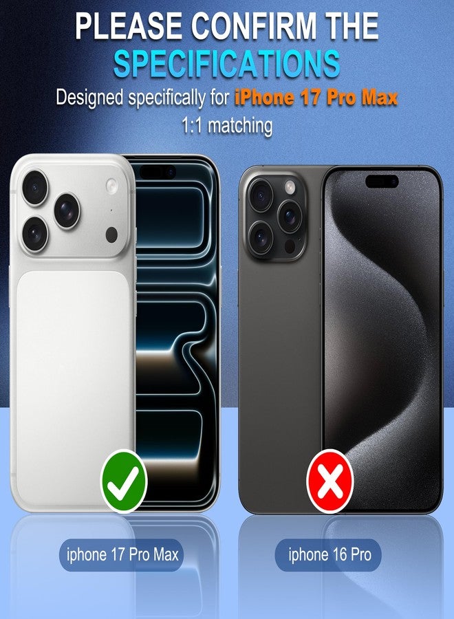 Suoman for iPhone 17 Pro Max Camera Lens Protector, [All-in-one] [Strong-Adhesion] Bling Glitter Independent Metal Frame Tempered Glass Camera Lens Cover -Silver - Image 2