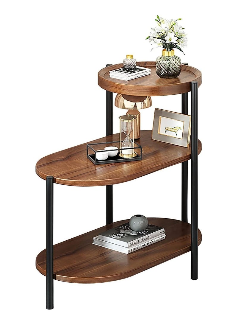 DubaiGallery Three Layer Sofa Side Table,Modern Nordic Style Coffee Table with Marble Table - Image 2