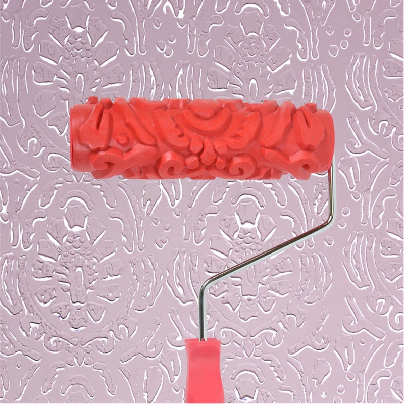 Nichiyo 7'' Texture Roller Diy Decorative Art Pattern Paint Roller Rubber Roller For Walls  Furnitures And Floors Decoration(Eg241T) - Image 1