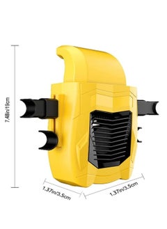 Y&D Car Fan, Seat Back Cooling Fan,USB Portable Fan,Electric Fan with 3 Speed Car,Seat for Front Driver, Passenger  - Image 4
