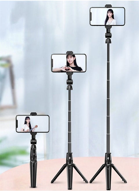 K21 Foldable Wireless Selfie Stick Tripod Wireless Bluetooth Selfie Stick Handheld Gimbal Tripod With Remote Control For IOS And Androids