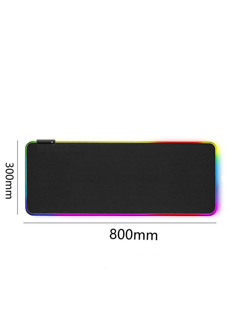 Gaming RGB keyboard Mouse Pad,300*800*4MM - Image 2