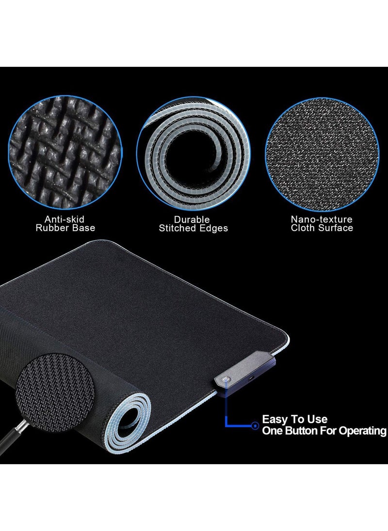 Gaming RGB keyboard Mouse Pad,300*800*4MM - Image 5