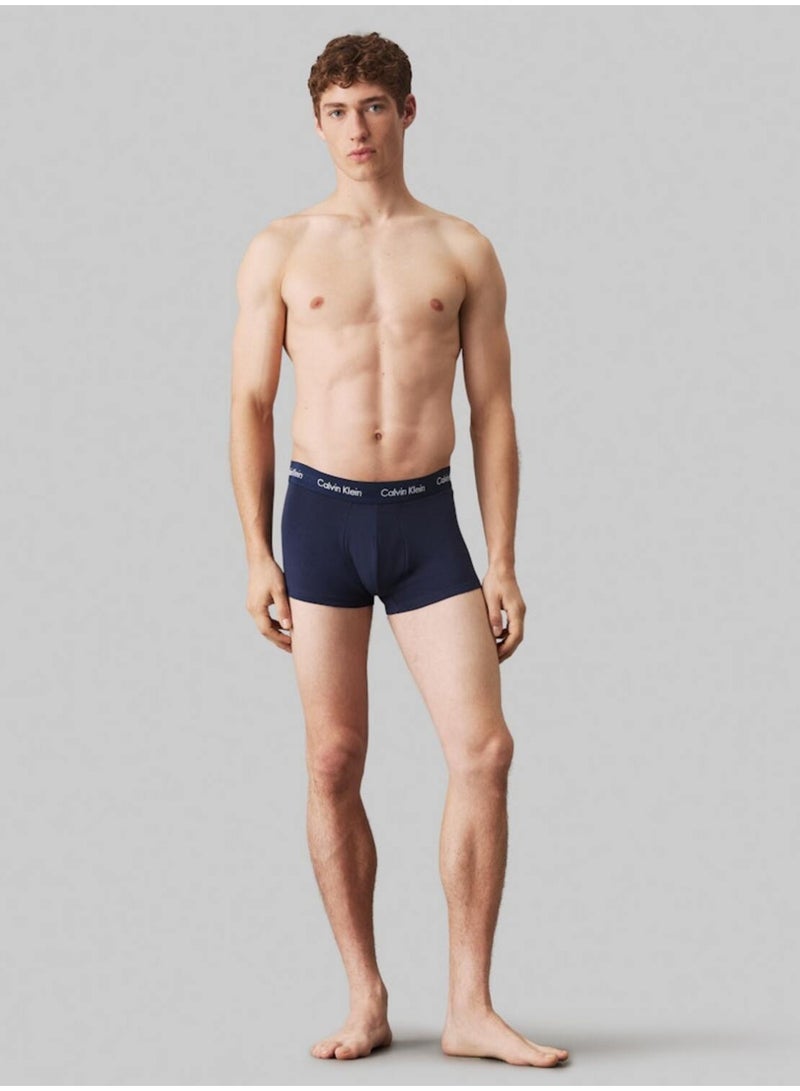 كالفن كلاين طقم 3 سراويل داخلية بخصر منخفض - كوتون ستريتش - Image 5