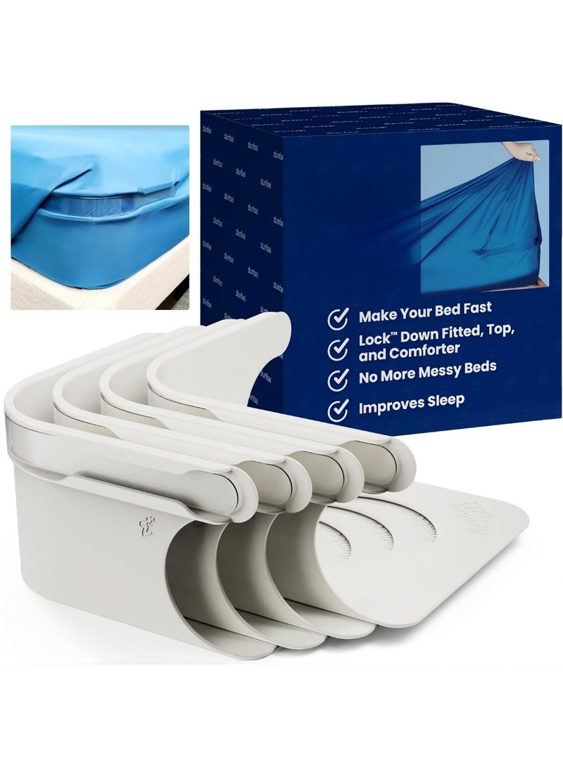 موثوقية التنبؤ حامل ورقة آمن مع أربطة فراش عالي الكثافة – لا حاجة لمزيد من الملابس الناعمة، تناسب جميع الأحجام، تركيب سهل وفوري - Image 1